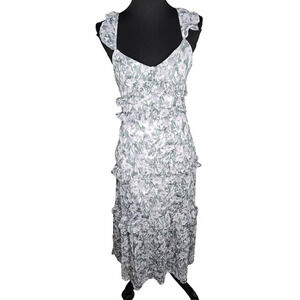 OPT Floral Tiered Midi Dress